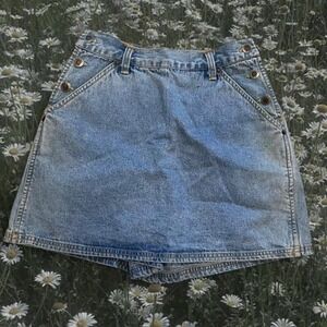 Vintage 90s high rise faded glory mom Jean denim skort